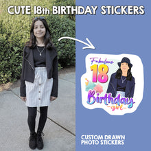 Load image into Gallery viewer, Cute 18th Birthday Stickers
