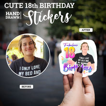 Load image into Gallery viewer, Cute 18th Birthday Stickers