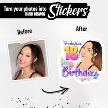 Load image into Gallery viewer, Cute 18th Birthday Stickers