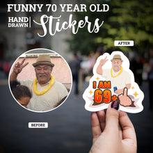 Load image into Gallery viewer, Funny 70 Year Old Stickers