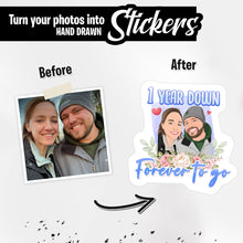 Load image into Gallery viewer, One Year Anniversary Stickers